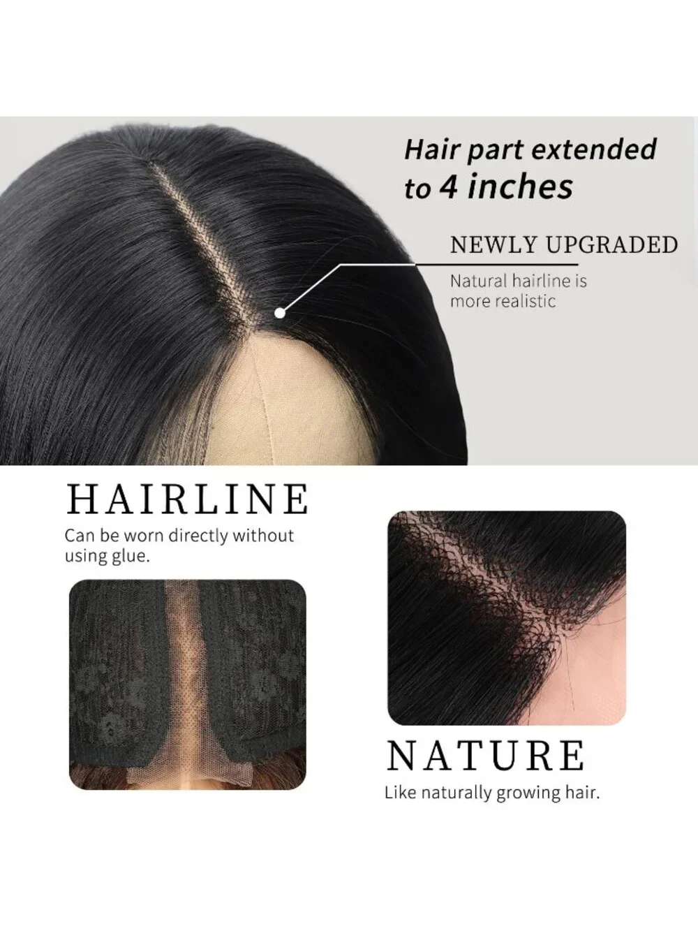 Women's Dark Brown Lace Hairline 26 Inch Synthetic Heat Resistant Wavy Wigs